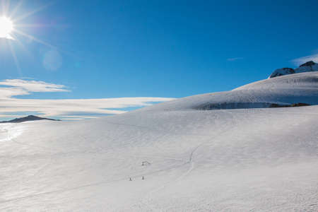 Ortler alps landscape with Ortles Cevedale mountain, Stelvio national park, near Sondrio, Italyの写真素材