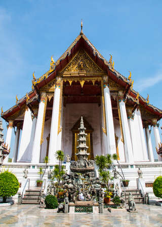 Wat Suthat, (Suthattepwararam Temple), Bangkok, Thailandのeditorial素材