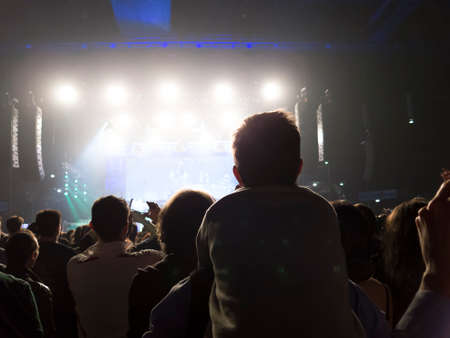 Concert hall during a music festivalの写真素材