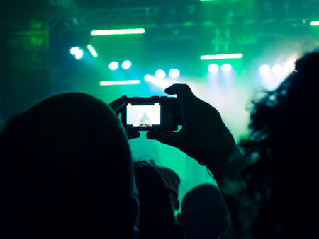 Concert hall during a music festivalの写真素材