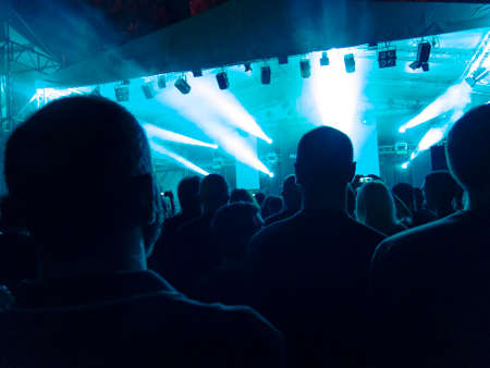 Concert hall during a music festivalの写真素材