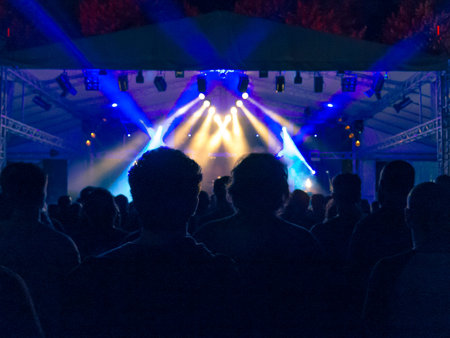 Concert hall during a music festival