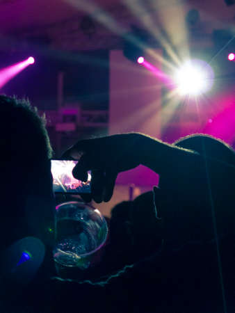 Concert hall during a music festivalの写真素材