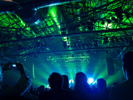Concert photography with a smartphone during a music festival