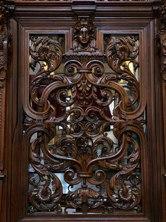 Milan, Italy - February 20, 2021: architectural detail of Santa Maria dei Miracoli, a church of Milan. No people are visible.のeditorial素材