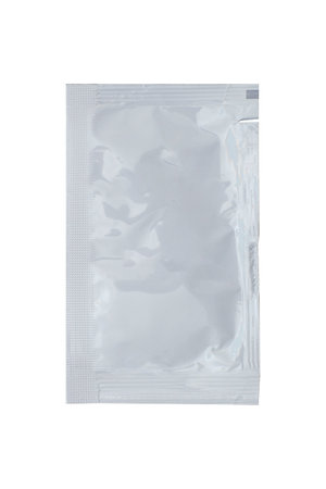 Close up on a cosmetic product isolated on white with clipping path.の写真素材