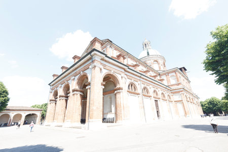 The Cathedral of Christ the Saviour in Bologna, Italyの写真素材