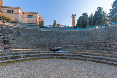 Roman amphitheater in Viterbo, Lazio, Italy