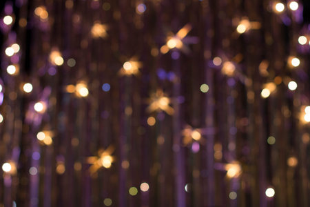 Christmas blurred lights in the night