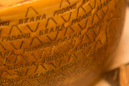 Close-up of a wooden bowl with the inscription on the surface of the bowlの写真素材