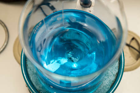 Close up detail of basic activity inside a chemistry laboratory.の写真素材