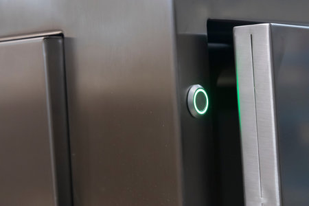 Close up of a modern elevator.