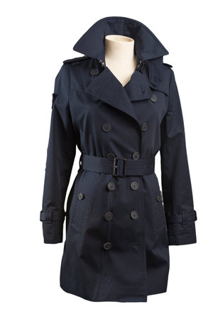 Close up on a fashion woman jacket isolated on white with clipping path.の写真素材