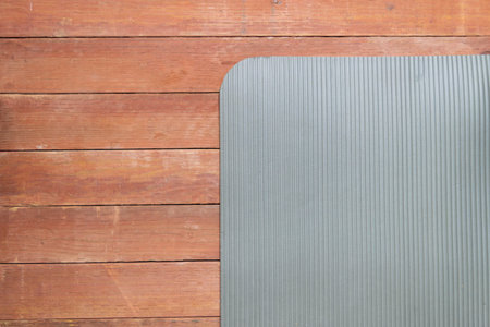 yoga mat in gym studio. sports training concept