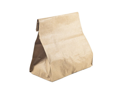 Paper bag on white background,isolated