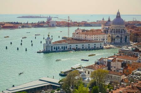 The Basilica di Santa Maria della Salute, Venice, Italyのeditorial素材