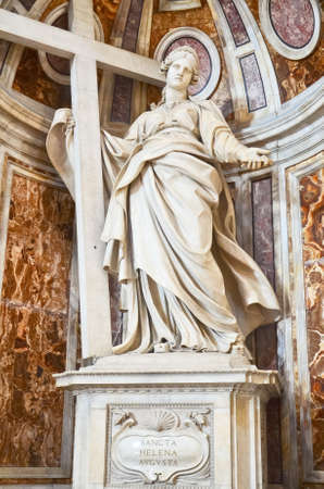 Statue of St. Helena in St. Peter's Basilicaのeditorial素材