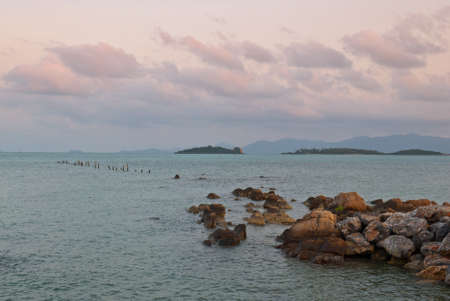 Sea and Sky from Koh samui view point at samui island, Surat Thani Province,thailandの写真素材