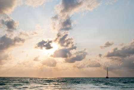 View of Chaweng beach, Koh Samui (Samui Island), Thailandの写真素材