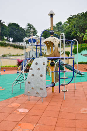 Colorful Playground in a parkの写真素材