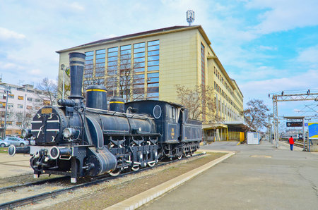 train at the station. Zagreb.