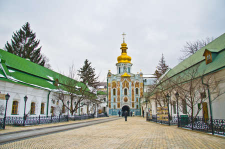 Famous Pechersk Lavra Monastery in Kiev, Ukraineのeditorial素材