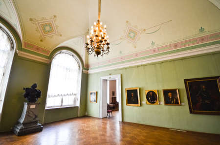 ST.PETERSBURG, RUSSIA - MARCH 4: Interior of State Hermitage on March 4, 2012 in St.Petersburg, Russia. State Hermitage was founded in 1764. Now it is largest in Russia and one of largest museumsのeditorial素材