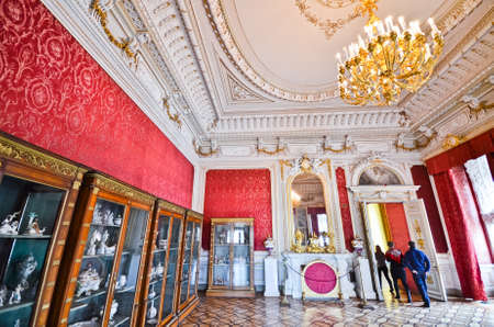ST.PETERSBURG, RUSSIA - MARCH 4: Interior of State Hermitage on March 4, 2012 in St.Petersburg, Russia. State Hermitage was founded in 1764. Now it is largest in Russia and one of largest museumsのeditorial素材