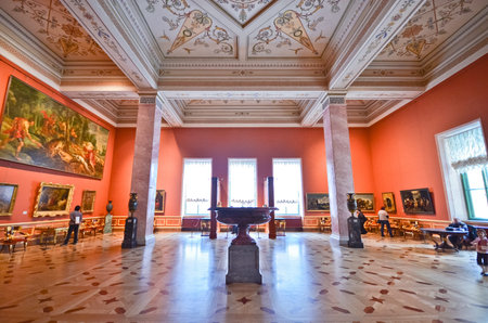 ST.PETERSBURG, RUSSIA - MARCH 4: Interior of State Hermitage on March 4, 2012 in St.Petersburg,...