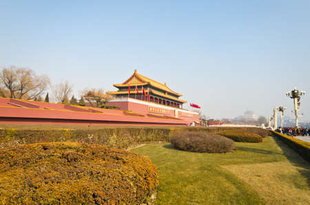 Tiananmen Square, Beijing China - Gate of Heavenly Peace.のeditorial素材