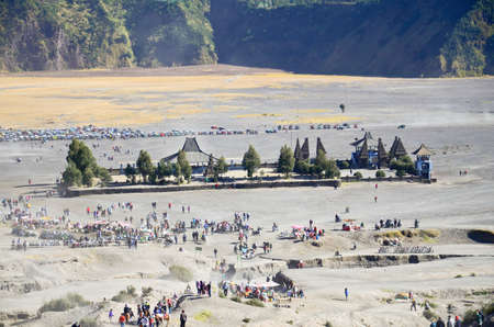 Bromo Volcano Mountain in Tengger Semeru National Park, East Java, Indonesiaのeditorial素材