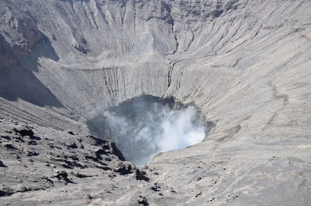 Crater of Bromo vocalno, East Java, Indonesiaの写真素材