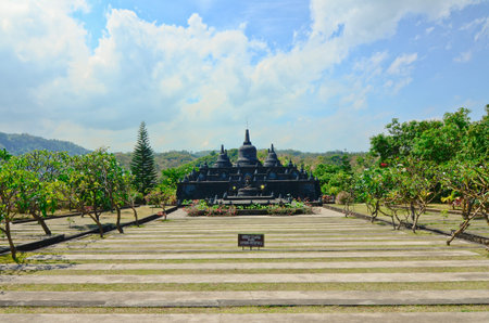 Bali landmark - buddhist temple of Banjar. exotic place of North Bali, Indonesiaの写真素材