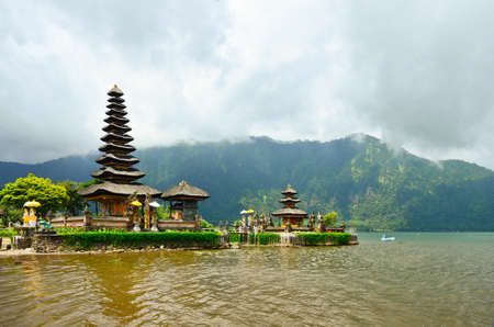 Pura Ulun Danu temple on a lake Beratan. Baliの写真素材