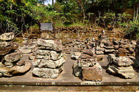 Goa Gajah Temple (The Elephant Cave Temple) in Bali Indonesiaの写真素材