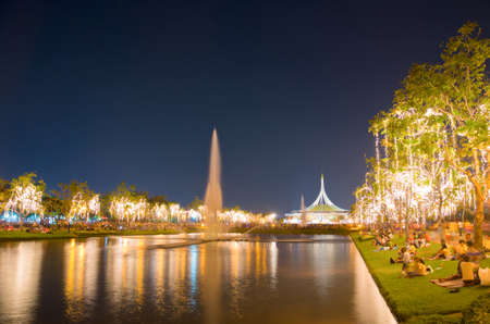 Public park, Suanluang Rama 9, Bangkok, Thailandの写真素材