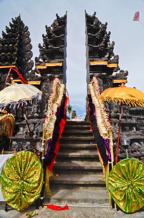 Batur Temple, Bali, Indonesia. One of the most important temples in Indonesiaの写真素材
