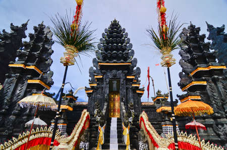 Batur Temple, Bali, Indonesia. One of the most important temples in Indonesiaの写真素材