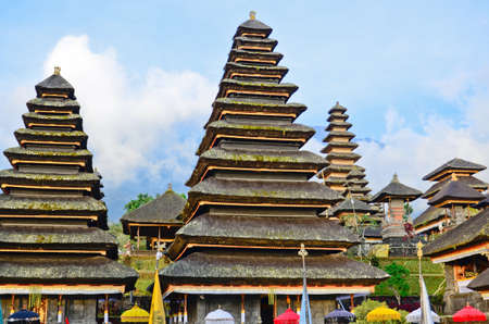 Pura Besakih. - largest hindu temple of Bali, Indonesiaの写真素材