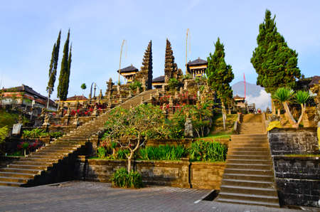 Pura Besakih. - largest hindu temple of Bali, Indonesiaの写真素材