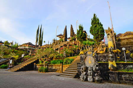 Pura Besakih. - largest hindu temple of Bali, Indonesiaの写真素材