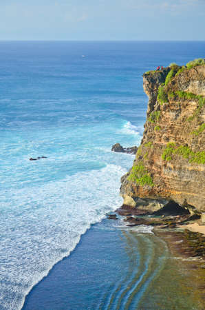 Coast at Uluwatu temple, Bali, Indonesia.の写真素材