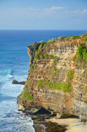 Coast at Uluwatu temple, Bali, Indonesia.の写真素材