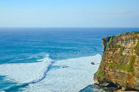 Coast at Uluwatu temple, Bali, Indonesia.の写真素材