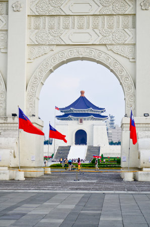 Front gate of Chiang Kai Shek (CKS) memorial hall in Taipei City, Taiwan