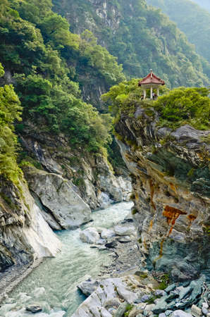 Scenic spot at Chang Chun Shrine, Taroko National Park. Taiwan.の写真素材