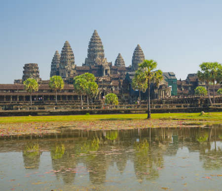 Angkor Wat Temple, Siem reap, Cambodia.の写真素材