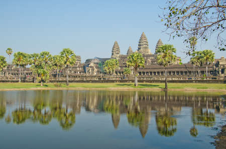 Angkor Wat Temple, Siem reap, Cambodia.の写真素材