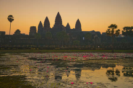 Angkor Wat sunrise at Siem Reap. Cambodiaの写真素材