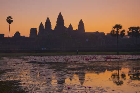 Angkor Wat sunrise at Siem Reap. Cambodiaの写真素材